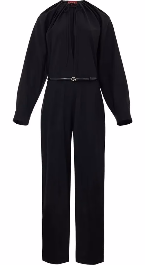 Gucci Black Wool Jumpsuit