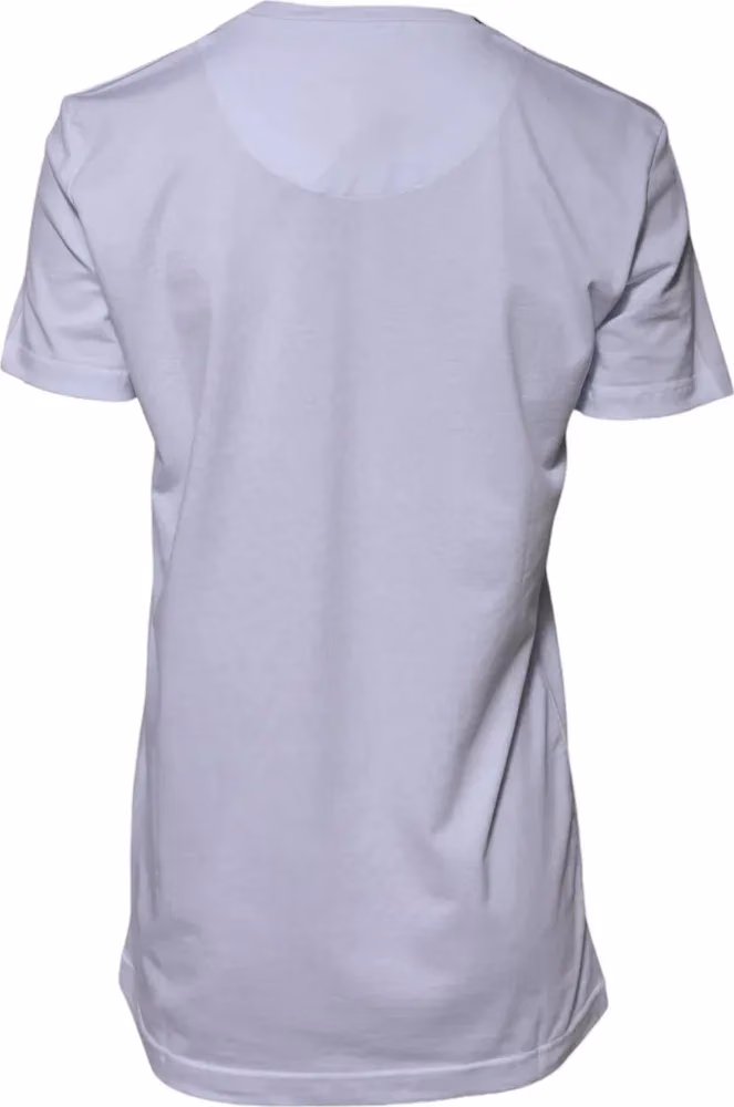 Dolce & Gabbana White Cotton Goodluck 2023 Crew Neck T-shirt