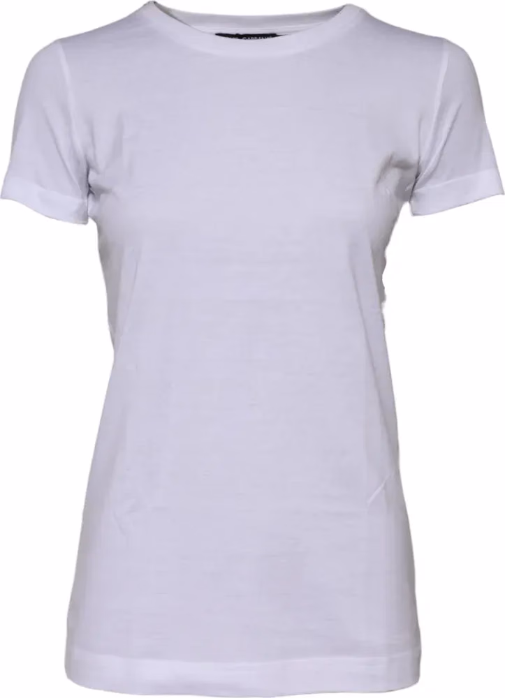Dolce & Gabbana White Cotton Crew Neck Short Sleeves T-shirt
