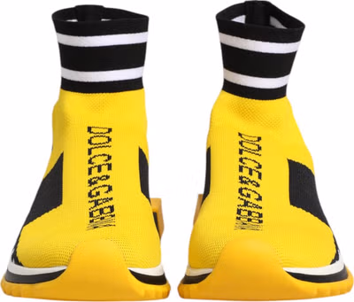 Yellow Black Sorrento Socks Sneakers Shoes