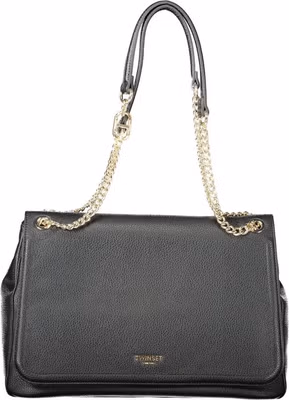Nero Polyurethane Women Shoulder Bag