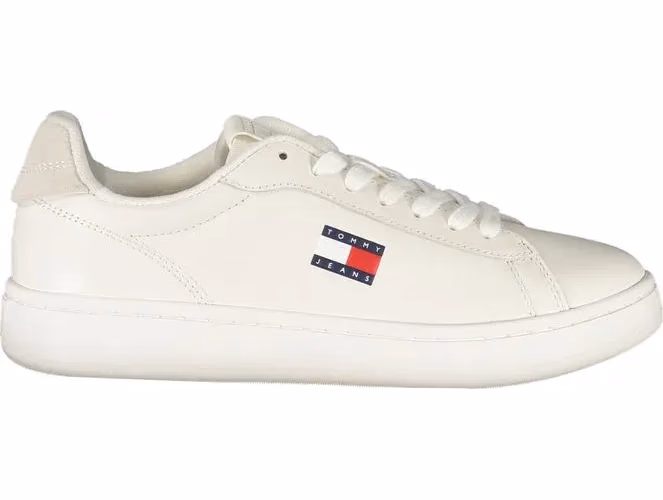 Tommy Hilfiger Bianco Polyurethane Women Sneaker