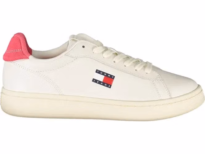 Tommy Hilfiger Bianco Polyurethane Women Sneaker