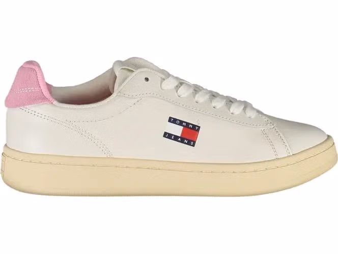 Tommy Hilfiger Bianco Polyurethane Women Sneaker