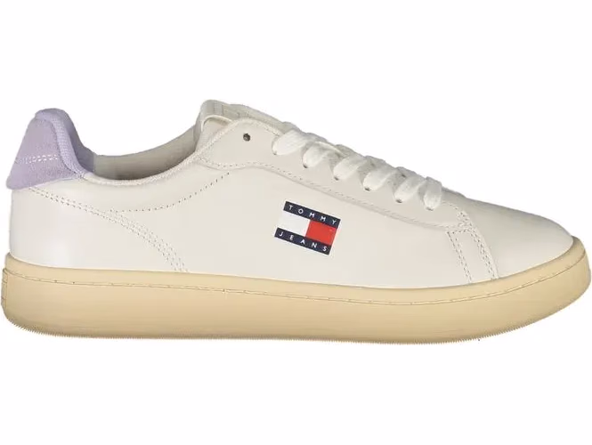 Tommy Hilfiger White Polyurethane Women Sneaker