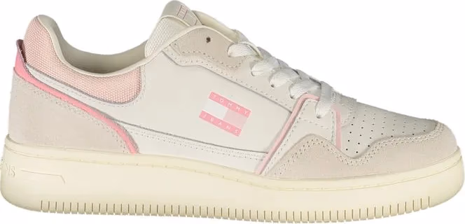 Tommy Hilfiger White Polyurethane Women Sneaker