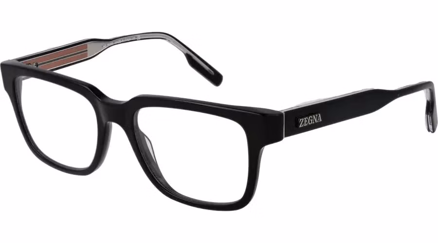 Ermenegildo Zegna Black Acetate Glasses (Frames)
