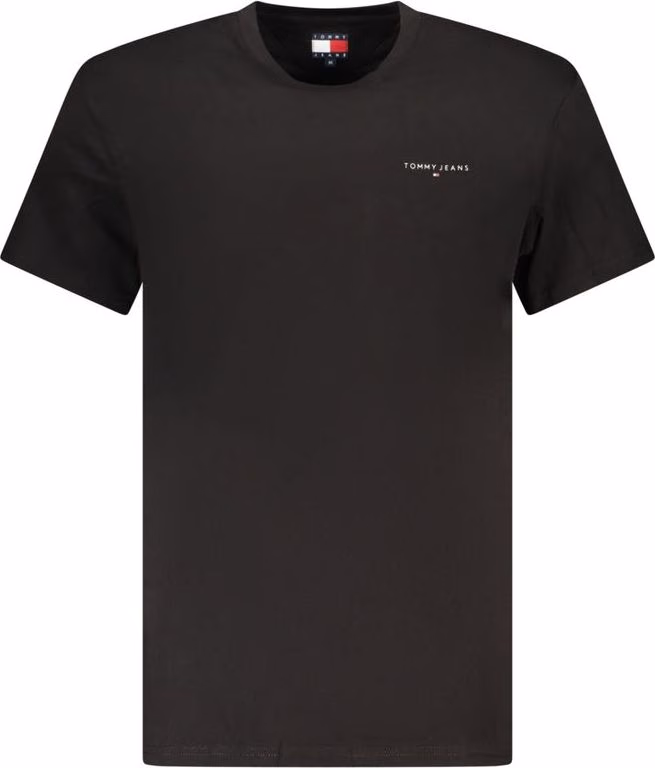 Tommy Hilfiger Black Cotton Men's T-Shirt