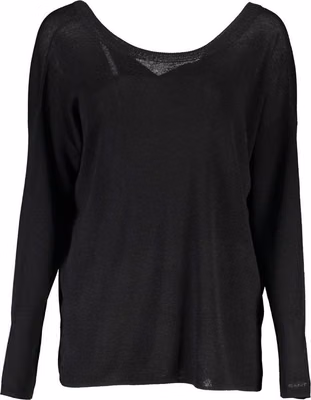 Black Wool Women Sweater