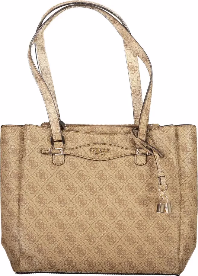 Guess Jeans Beige Polyurethane Women Handbag