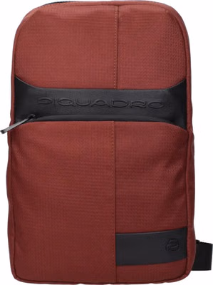 Red Fabric Crossbody Bag