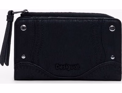 Nero Poliuretano Women Wallet