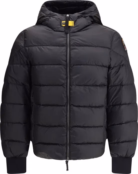 Parajumpers Black Polyamide Jacket Coat