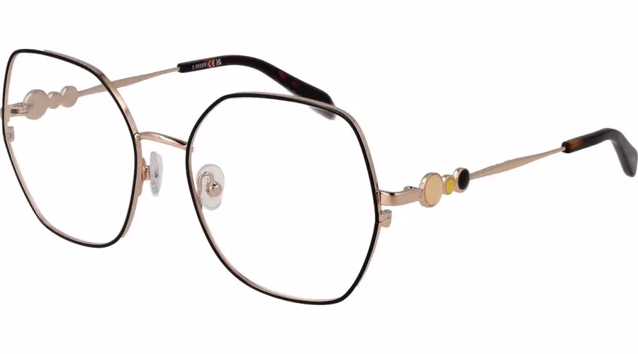 Emilio Pucci Black Metal Glasses (Frames)