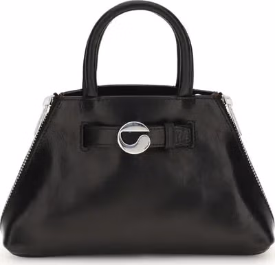 Black Calf Leather Bos Taurus Shoulder Bag