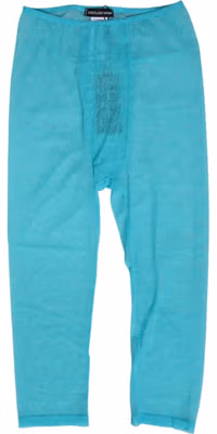 Light Blue Logo Lace Tight Midi Trouser Underwear