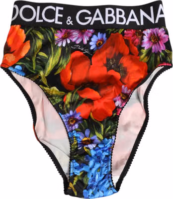 Multicolor Floral Print High Waist Panty Underwear