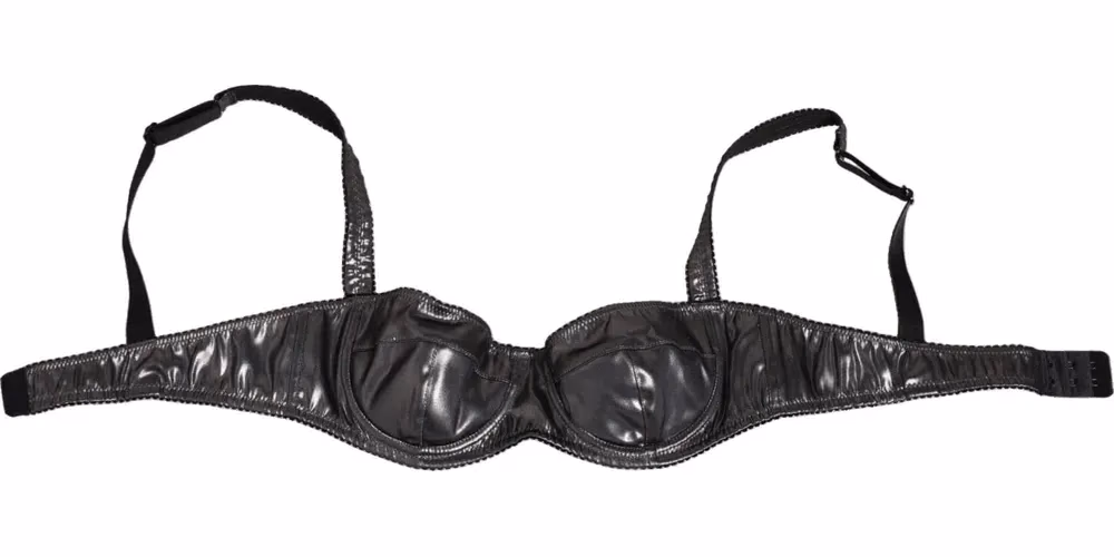 Dolce & Gabbana Black Acetate Stretch Balconette Bra Underwear