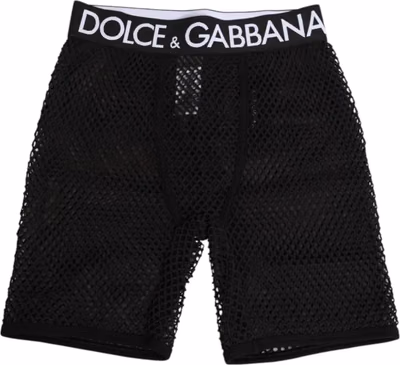Black Cotton Logo Shorts Midi Trouser Underwear