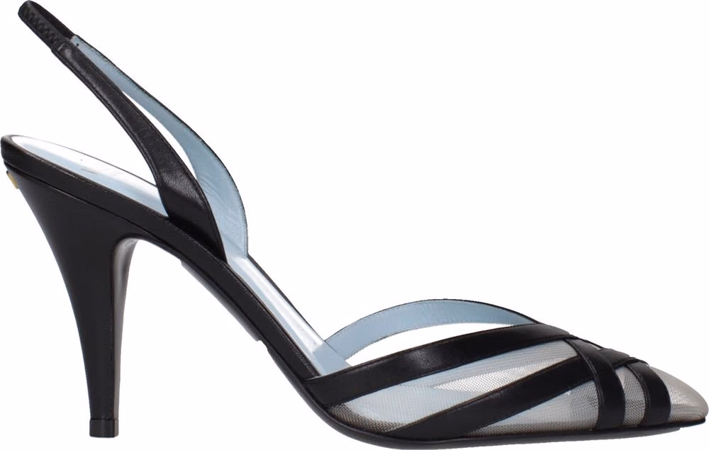 Valentino Garavani Black Leather High Heel Pumps