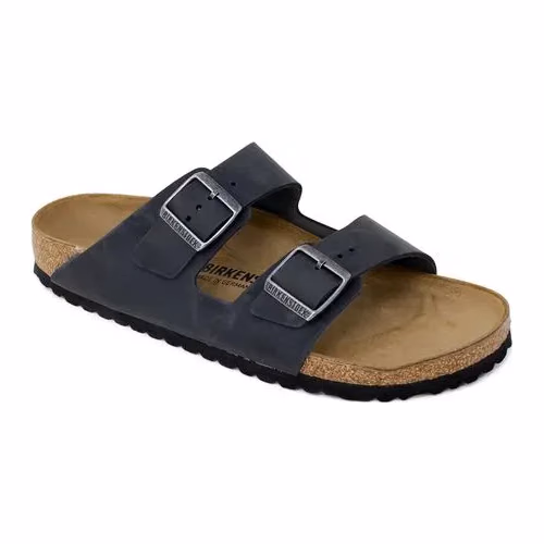 Birkenstock Black Synthetic Flat Sandals