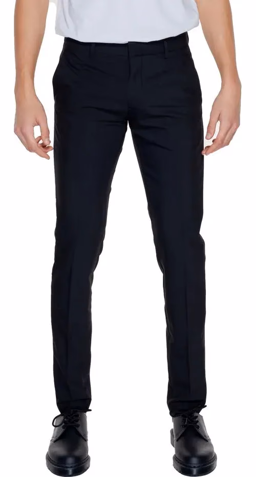 Antony Morato Black Polyester Dress Pants
