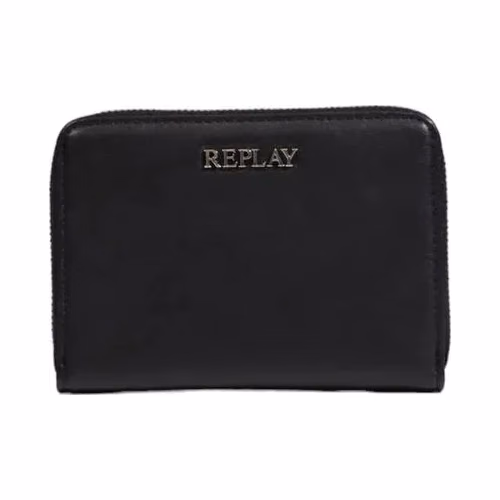 Replay Black Polyester Wallet
