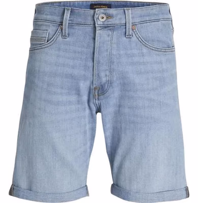 Light Blue Cotton Bermuda Shorts