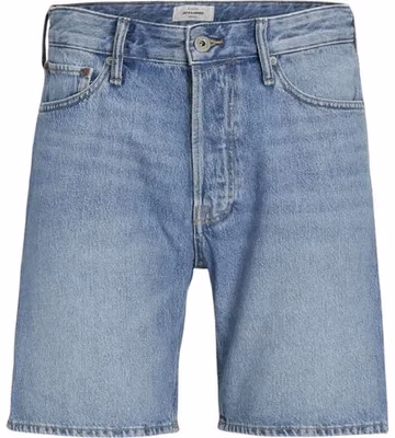 Blue Cotton Bermuda Shorts