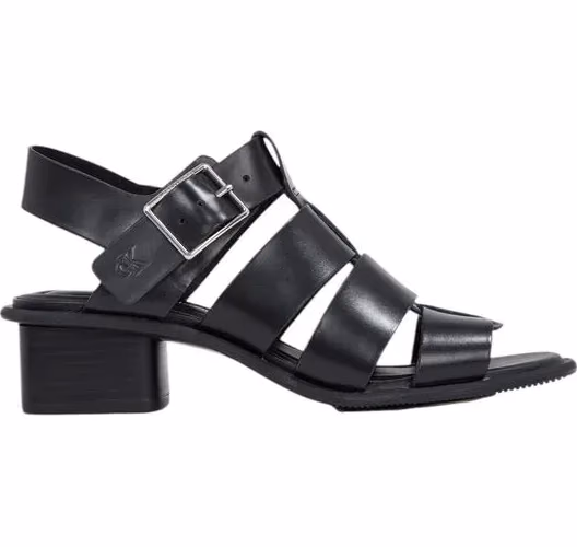 Calvin Klein Jeans Black Polyester Flat Sandals