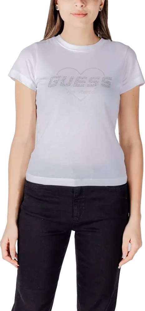 Guess Active White Cotton T-Shirt