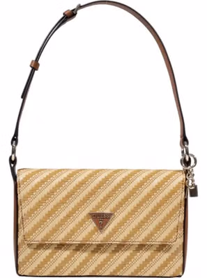 Beige Polypropylene Handbag