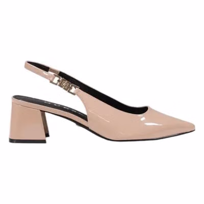 Pink Polyethylene Platform Sandals