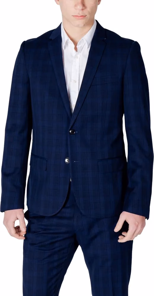 Antony Morato Blue Polyester Blazer