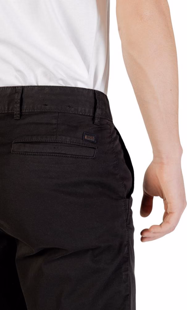 Hugo Boss Black Cotton Bermuda Shorts
