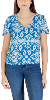 Blue Viscose Blouse