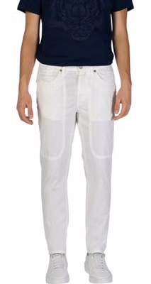 White Cotton Skinny Pants