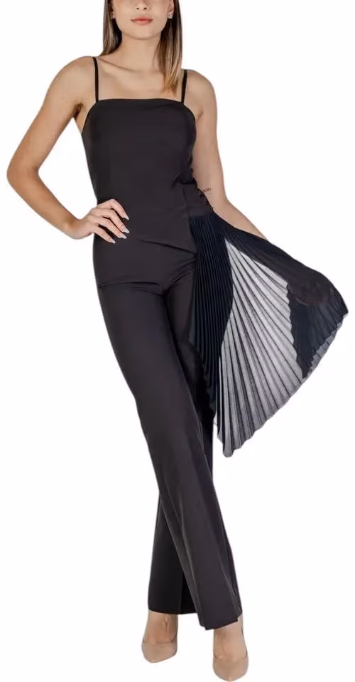Rinascimento Black Polyester Rompers