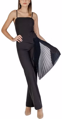 Black Polyester Rompers