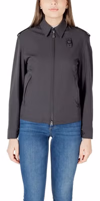 Black Polyamide Biker Jacket