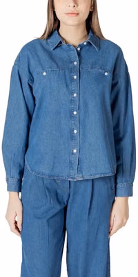 Blue Cotton Blouse