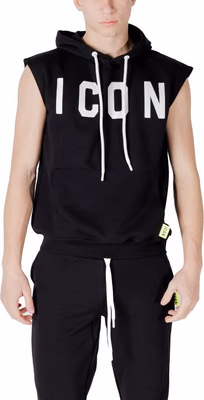 Black Cotton Hoodie