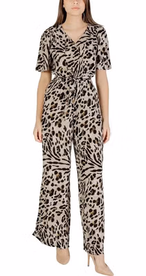 Beige Viscose Jumpsuit