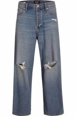 Blue Cotton Relaxed Fit Jeans