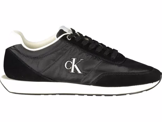 Calvin Klein Black Polyester Men Sneaker