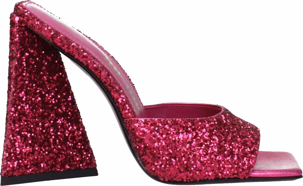 The Attico Pink Plastic Platform Sandals