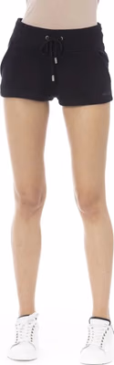 Black Cotton Women Short