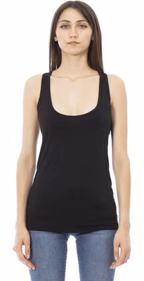 Black Viscose Women Top