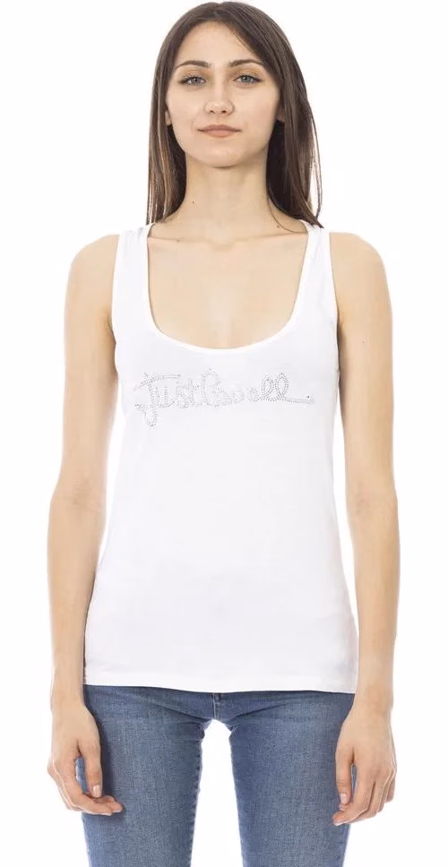 Just Cavalli White Viscose Women Top