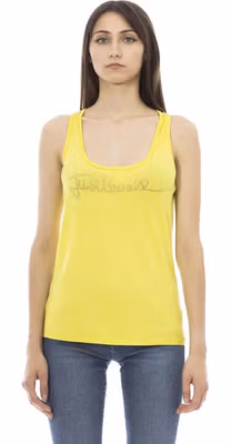 Yellow Viscose Women Top